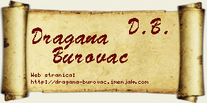 Dragana Burovac vizit kartica